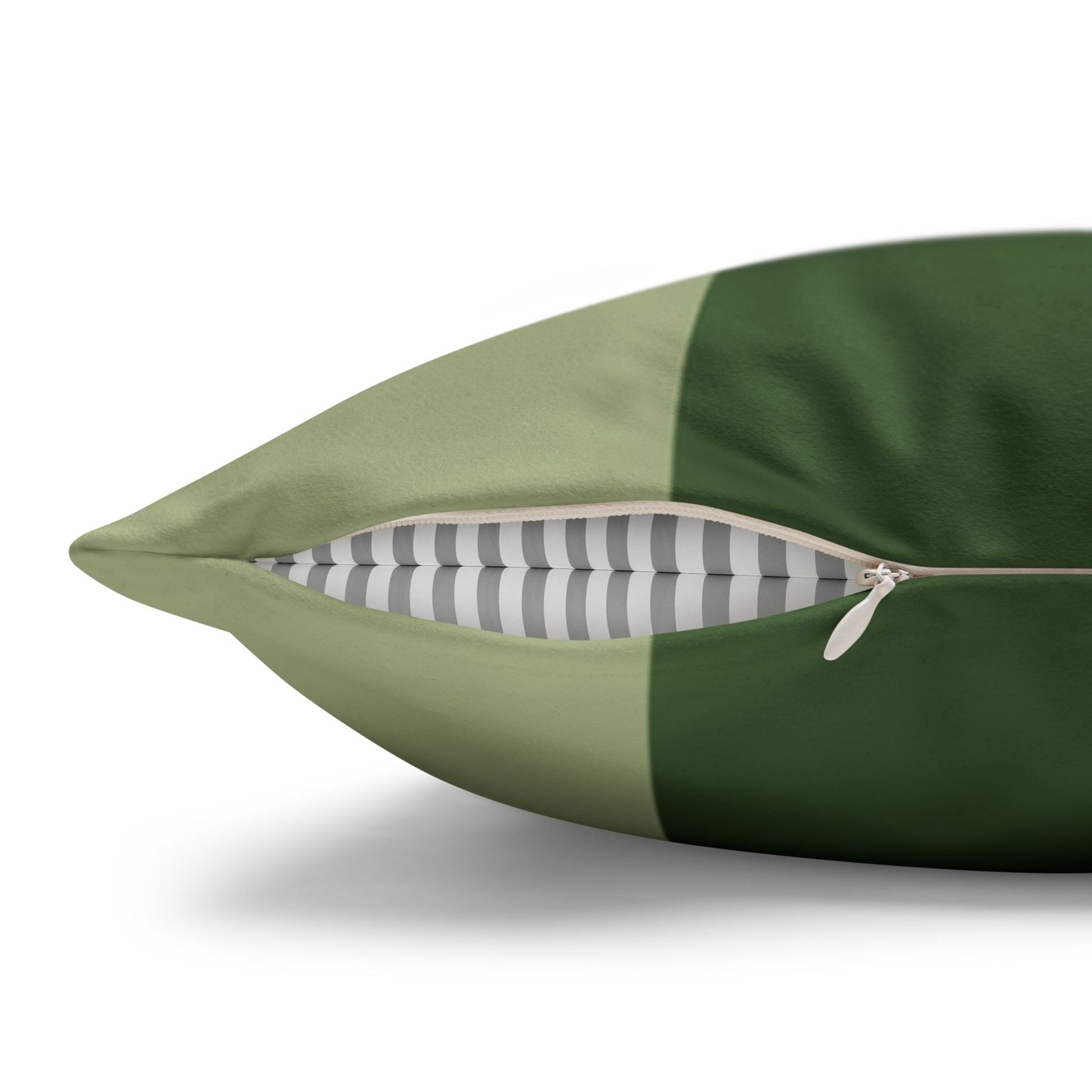 Green Checkerboard Faux Suede Pillowcase