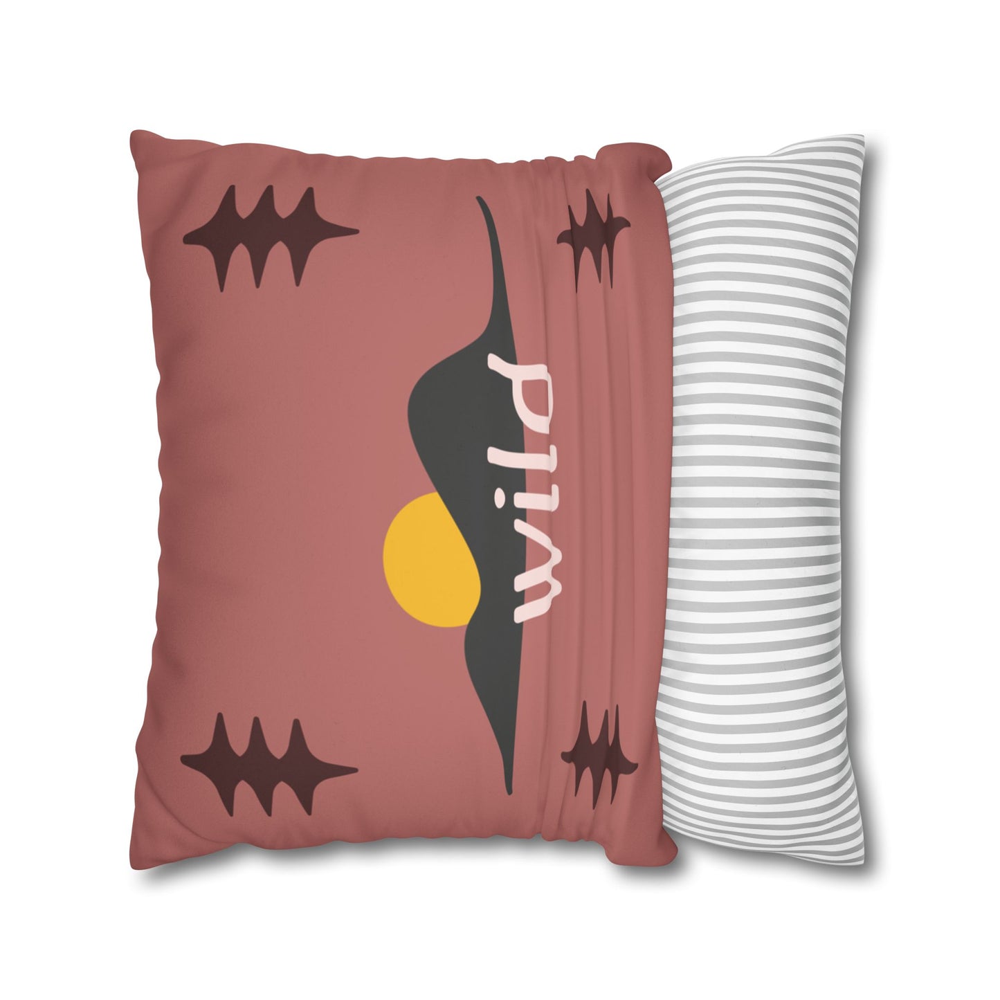 Boho Accent Pillow Cover - Wild Mountain Silhouette - Infuses Your Space with Adventure Energy