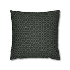 Circles Faux Suede Pillow Cover