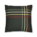 Modern Plaid Faux Suede Pillow Cover
