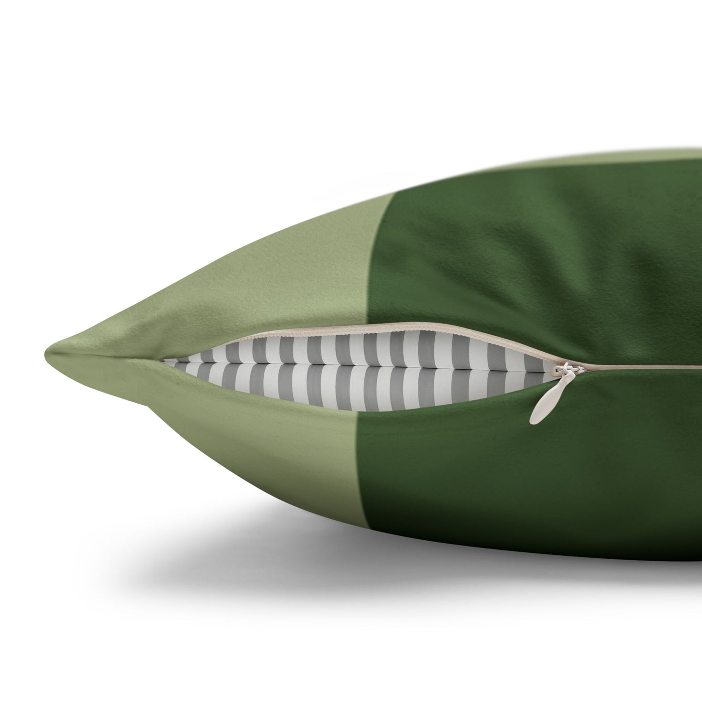 Green Checkerboard Faux Suede Pillowcase