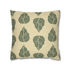 Cabbage Leaves Pattern Faux Suede Pillow Cover