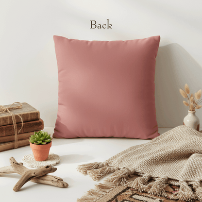 Wild Sunset Desert Pillowcase — Faux Suede Square Throw Pillow Cover