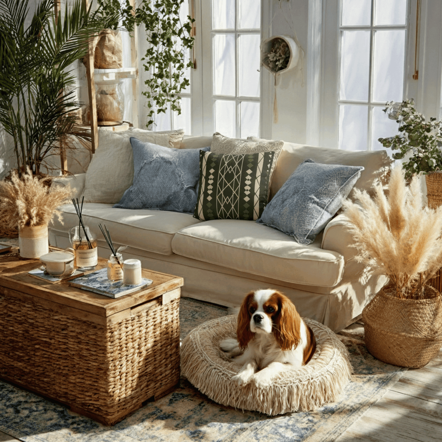 Green Aztec Faux Suede Pillowcase — Square Decorative Throw Pillow Cover