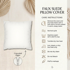 Boho Arrows and Ladybugs Faux Suede Pillow Cover