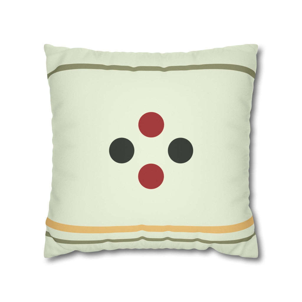 Mid Century Dots Faux Suede Pillow Cover