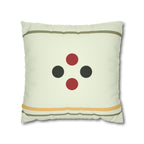 Mid Century Dots Faux Suede Pillow Cover