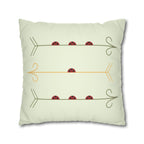 Boho Arrows and Ladybugs Faux Suede Pillow Cover