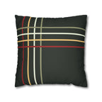 Modern Plaid Faux Suede Pillow Cover