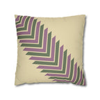 Modern Boho Geometric Chevron Arrows Faux Suede Pillow Cover