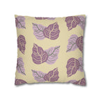 Cabbage Leaves Pattern Faux Suede Pillow Cover