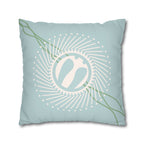 Sea Glass Sunburst Coastal Breeze Faux Suede Pillow Cover