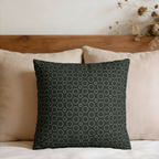 Circles Faux Suede Pillow Cover